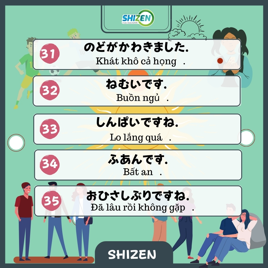 Những câu tiếng Nhật thông dụng trong sinh hoạt